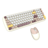 Wireless Keyboard and Mouse Combo 2.4G Wireless 3-Gear Adjustable DPI-Brown