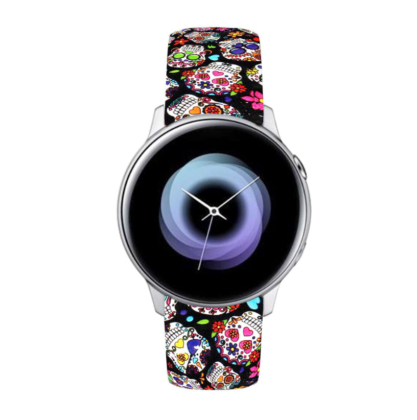 Silicone Printed Pattern Sports Bands For Samsung Gear S2 Classic Samsung Galaxy Watch 42mm(Printed17)