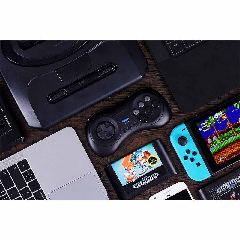 Bluetooth Gamepad with Sega Genesis & Mega Drive Style for Switch PC macOS and Android