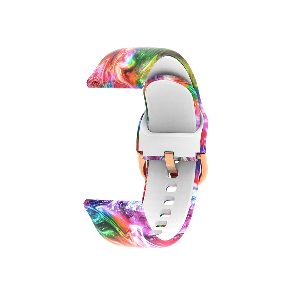 Silicone Printed Pattern Sports Bands For Samsung Gear S2 Classic Samsung Galaxy Watch 42mm(Printed13)