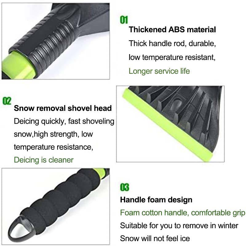 Car Ice Scraper with Foam Handle for Car Windshield Window Frost Snow Removal