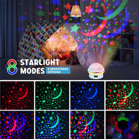 Timing Star Projector Night Light Rotating for Kids With Remote Control-Blue