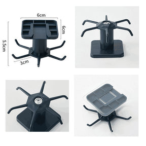 Home & Living2 Pack Under Cabinet Utensil Holder Hanger Hook for Kitchen and Bathroom -Black