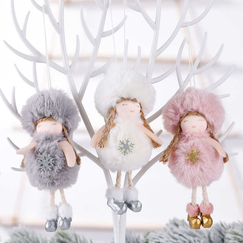 6 Pcs Angel Hanging Doll Crafts Xmas Family Party Holiday Decoration Gift