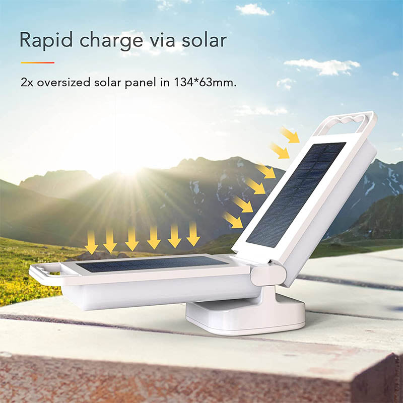 Solar Camping Light 2-in-1 Dimmable Night Light and Solar Power Bank