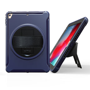 Spider Man 3-Layer Multi-Function Case Hand Strap Tablet Shell For iPad 5/6 iPad Air1/2 iPad Pro 9.7-Dark Blue