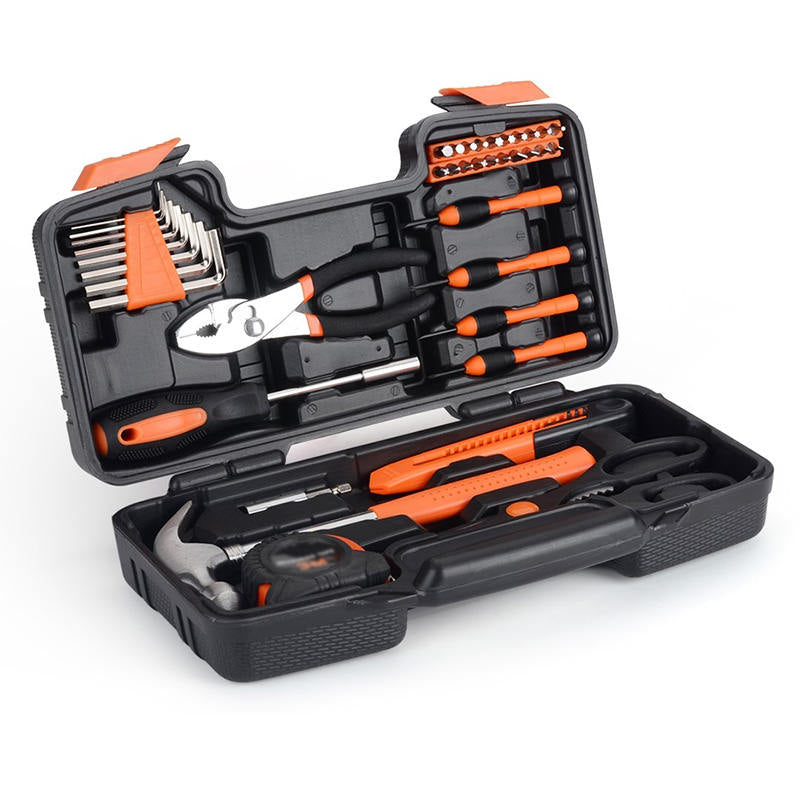 39 Pcs General Repair Tool Kit with box for Home Maintenance