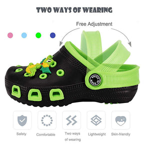 Kids Cute Garden Shoes Cartoon Sandals Children Beach Slipper-Green