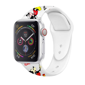 Soft Silicone Cartoon Mickey Mouse Bands for Apple Watch Series SE/6/5/4/3/2/1-C11