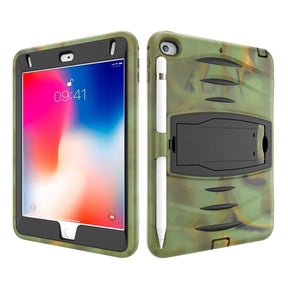 Shock Wave Design Kickstand Case Anti-Fall Protection With Pencil Holder For 7.9inch iPad Mini 4/5-Camouflage