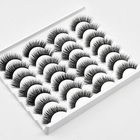 3D Multi-Layer False Eyelashes 14 Pairs Fluffy Cat Eye Lashes-E04