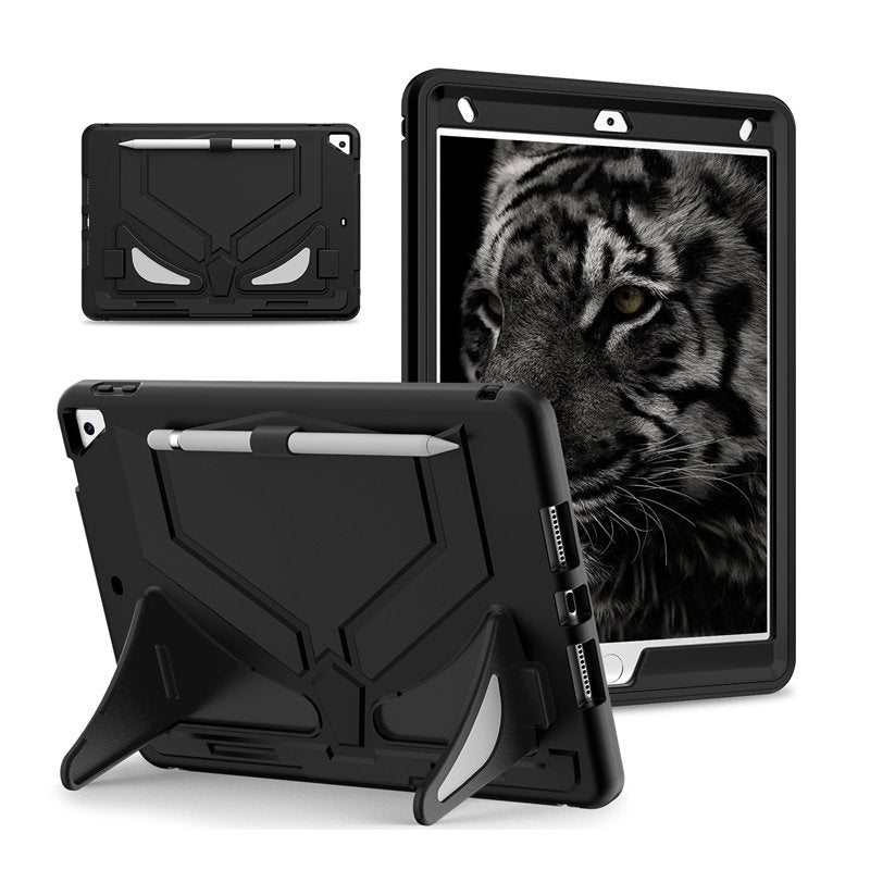 Tablet Case Kids Friendly with Pencil Holder for iPad 11 2020/2021/2022-Black