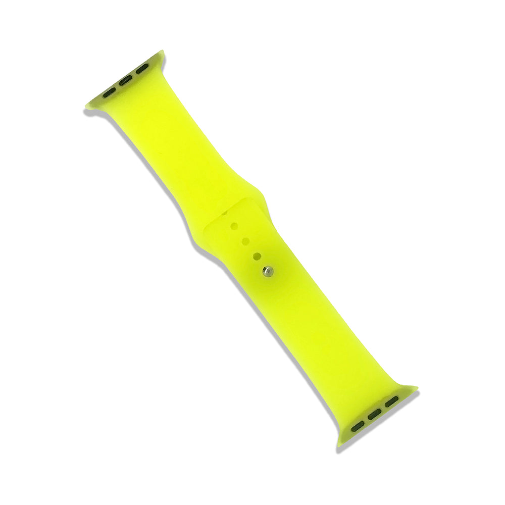 Transparent Silicone Watch Band For Apple Watch SE/6/5/4/3/2/1(Yellow)