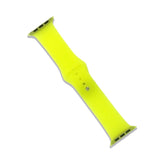 Transparent Silicone Watch Band For Apple Watch SE/6/5/4/3/2/1(Yellow)