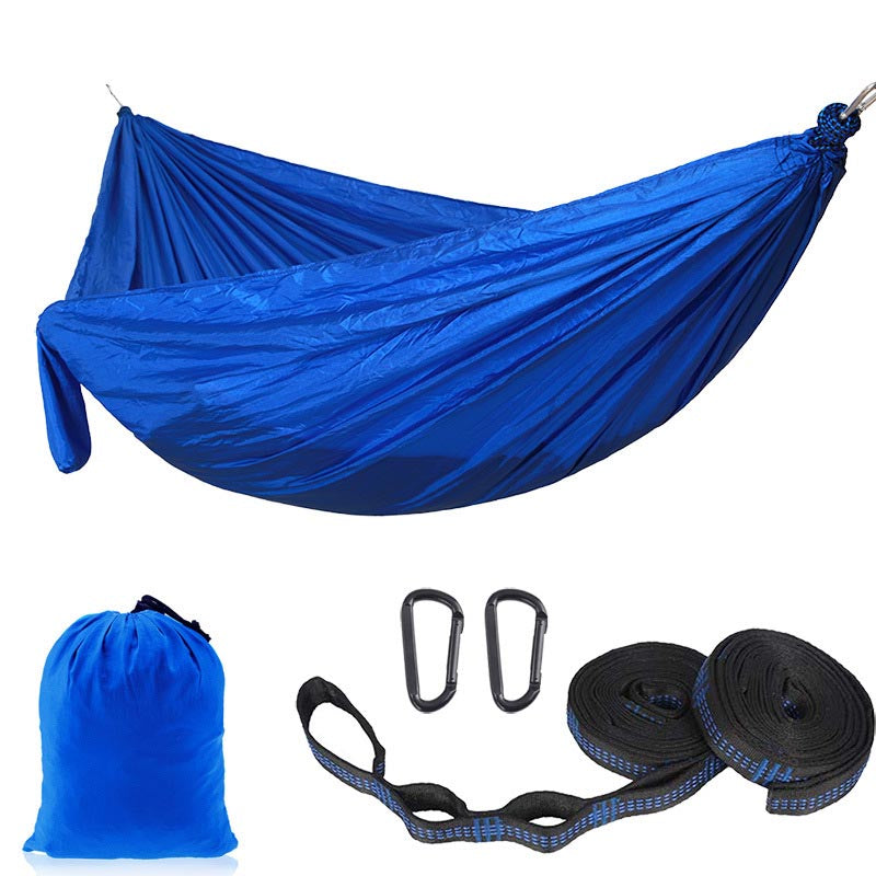 Camping Portable Hammocks with 2 Tree Straps for Travel Beach Backyard-Sapphire