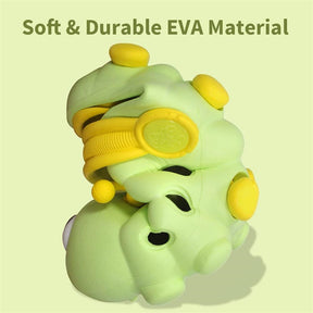 Kids Cute Caterpillar Clogs Lightweight Beach Water Slippers-Light Green