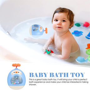 Bathtime Fountain Fun Toys for Kids Ages 1-6 Amphibious Tumbler Water Toy-Blue