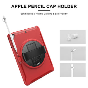 Spider Man 3-Layer Multi-Function Case With Pencil Holder+Cap For iPad 5/6 iPad Air1/2 iPad Pro 9.7-Red