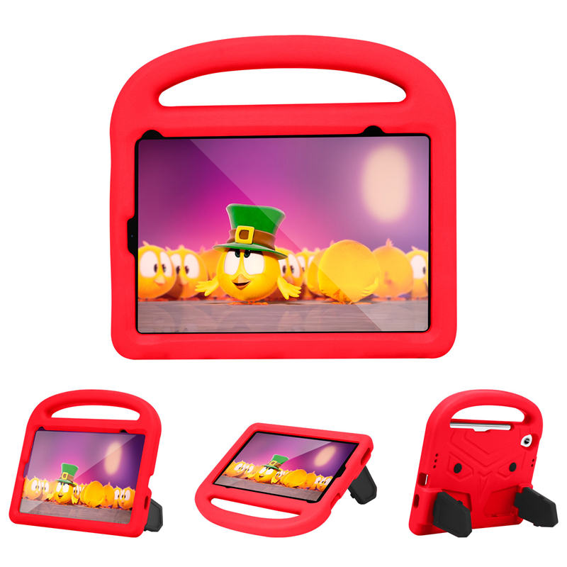 Sparrow iPad Case Kids Safe Shockproof Handle Stand Cover For Mini6-Red