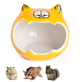 Small Animal Ceramic House Summer Cool Hideout-YellowCat