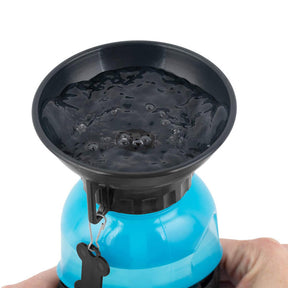 Pet Dog Extrusion Portable Water Fountain Leak-Proof Drinking Bottle-Blue