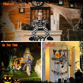 Scary Talking Prisoner Halloween Decorations with Motion Sensor and Light