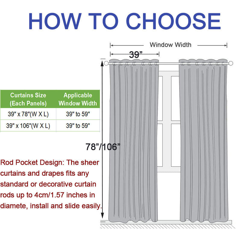 2 Panels Sheer Curtains Rod Pocket Willow Leaves Print for Living Room-Green