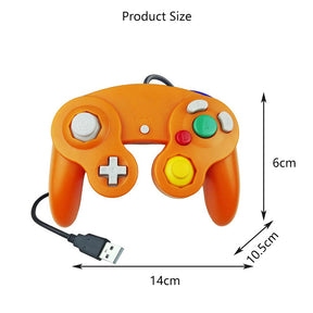 Classic Wired Controller Gamepad for Wii NGC PC MAC-Orange