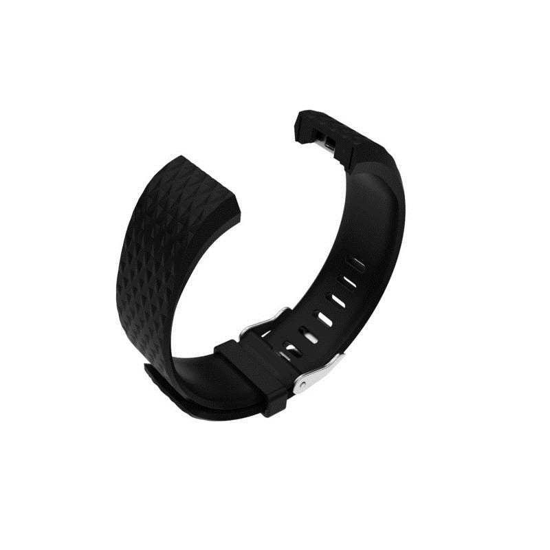 Silicone Replacement Strap Wrist Accessories For Fitbit Charge 2 -Black