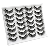 3D Multi-Layer False Eyelashes 14 Pairs Fluffy Cat Eye Lashes-E01