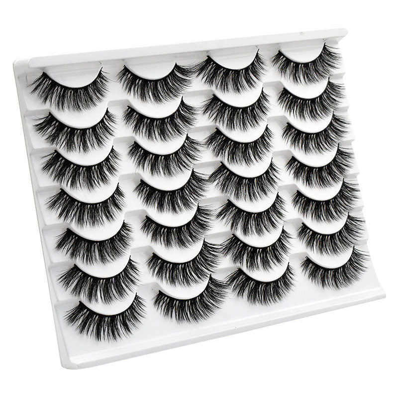 3D Multi-Layer False Eyelashes 14 Pairs Fluffy Cat Eye Lashes-E01
