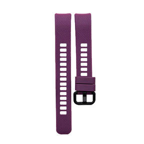 HWRY Silicone Watch Band Quick Release Strap Replacement Wristband For Huawei Band 4/5 And Honor Band 4/5 For Women-Purple