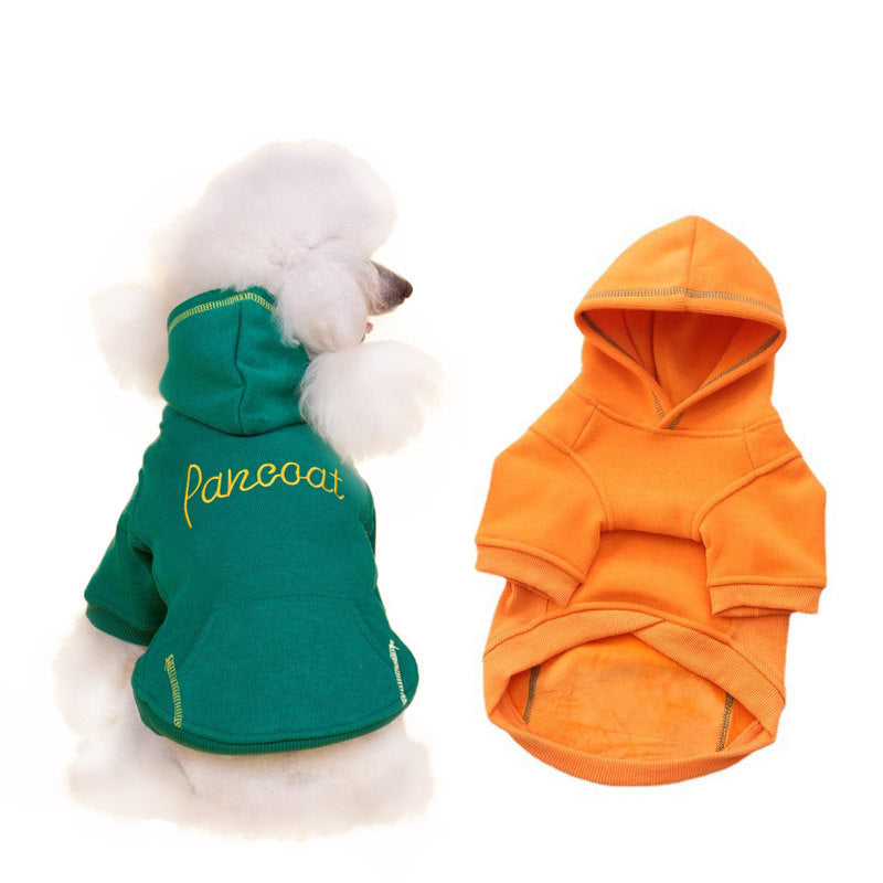 2 Pcs Dog Hoodie with Pockets Warm Thicken Puppy Sweaters for Winter