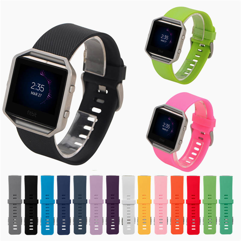 Replacement Sport Silicone Strap for Fitbit Blaze Watch Band-Pink