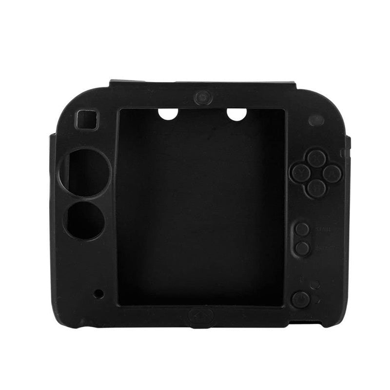 Protective Soft Silicone Rubber Skin Case Cover for Nintendo 2DS-Black