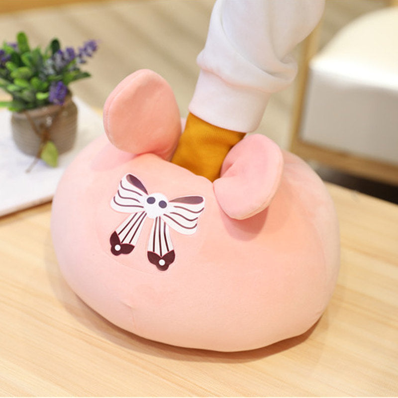 Hanako-kun Mokke Plush Doll Pillow for Bedroom Toy-Bow-knot 30cm