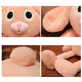 Plush Stuffed Bunny Toy Stretchable Ear and Leg Rabbit Shape Dolls for Girls Kids Gifts