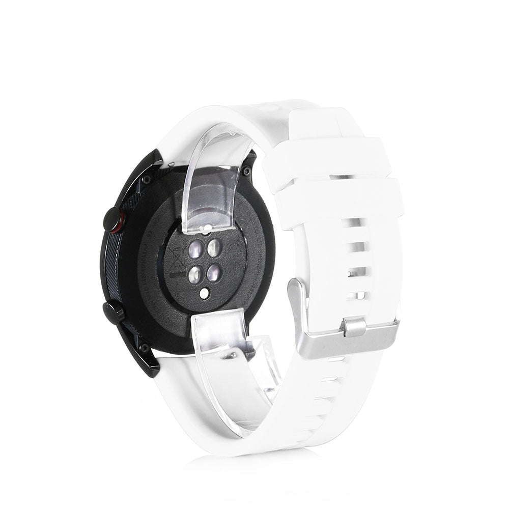 22MM Silicone Watch Bands Quick Release Strap Replacement Wristband For Huawei GT/Huawei GT 2 For Women-White