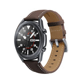 First Layer Cowhide Leather Watch Band For Samsung Galaxy Watch 42/46mm Gear S3 Frontier/Classic(Coffee)