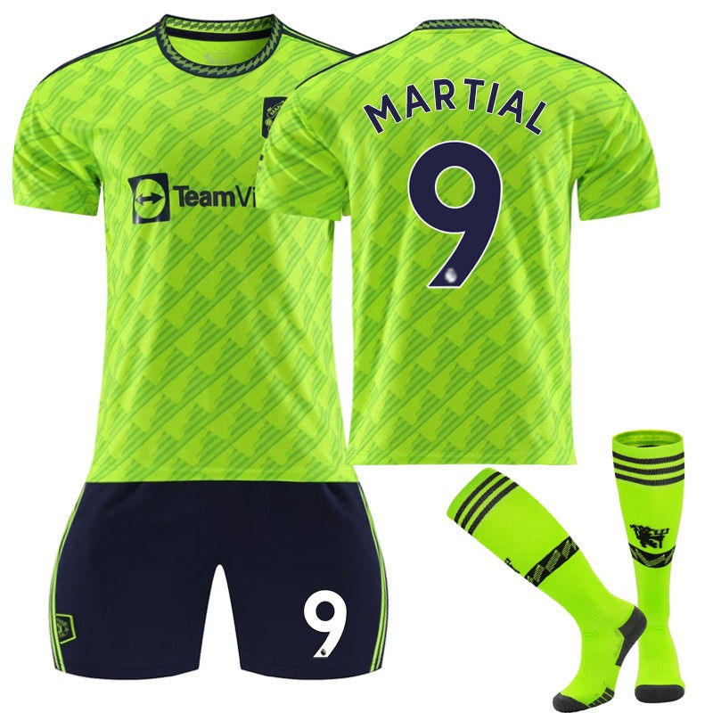 MARTIAL #9 Manchester United Second Away Shirt 2022/23 Adult Kids Football Kit