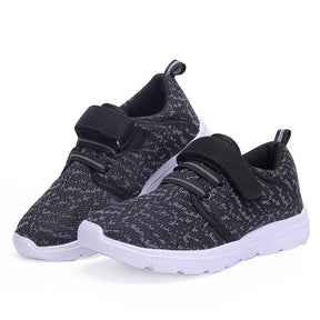 Kids Lightweight Breathable Running Sneakers Sport Casual Shoes for Boys Girls-BlackGray