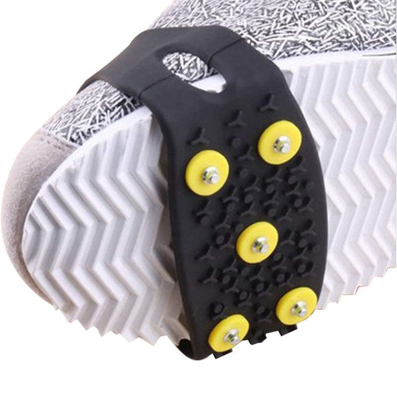 2 Pairs Anti Slip Climbing Crampon Spikes Shoes Ice Gripper Shoes Covers