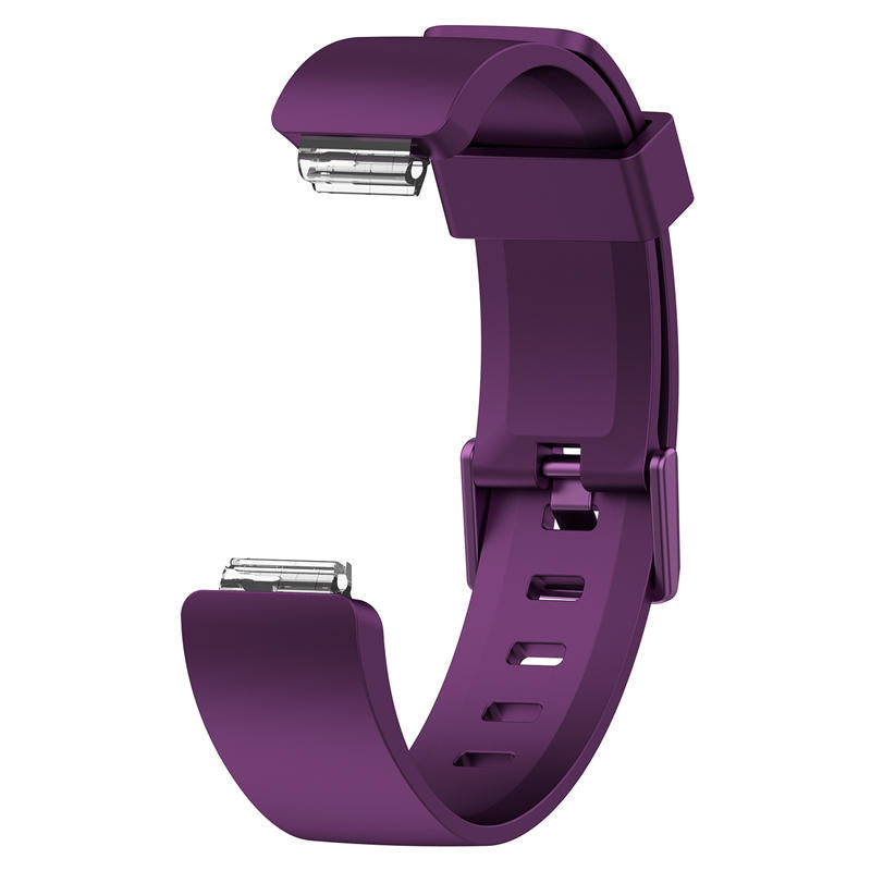 Soft Silicone Wristband Replacement Sports Watch Band For Fitbit Inspire/Inspire HR/ACE 2 -Deep Purple