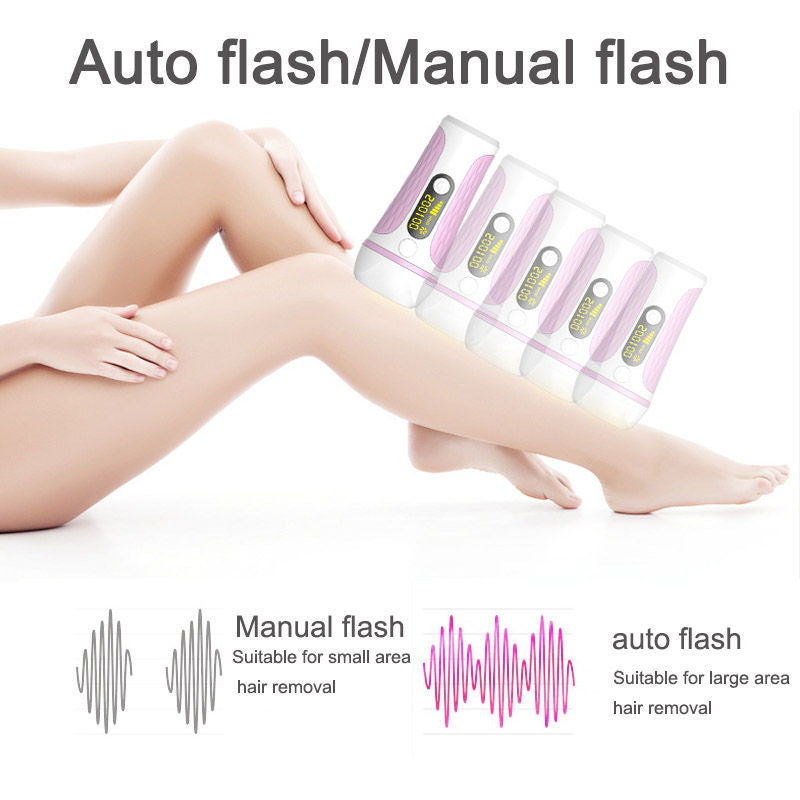 IPL Laser Hair Removal Instrument Home Painless Full Body Ladies Epilator-Pink