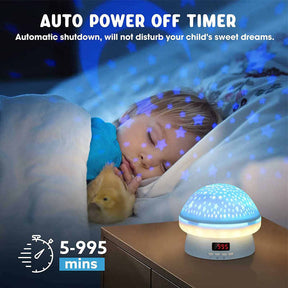 Timing Star Projector Night Light Rotating for Kids With Remote Control-Blue