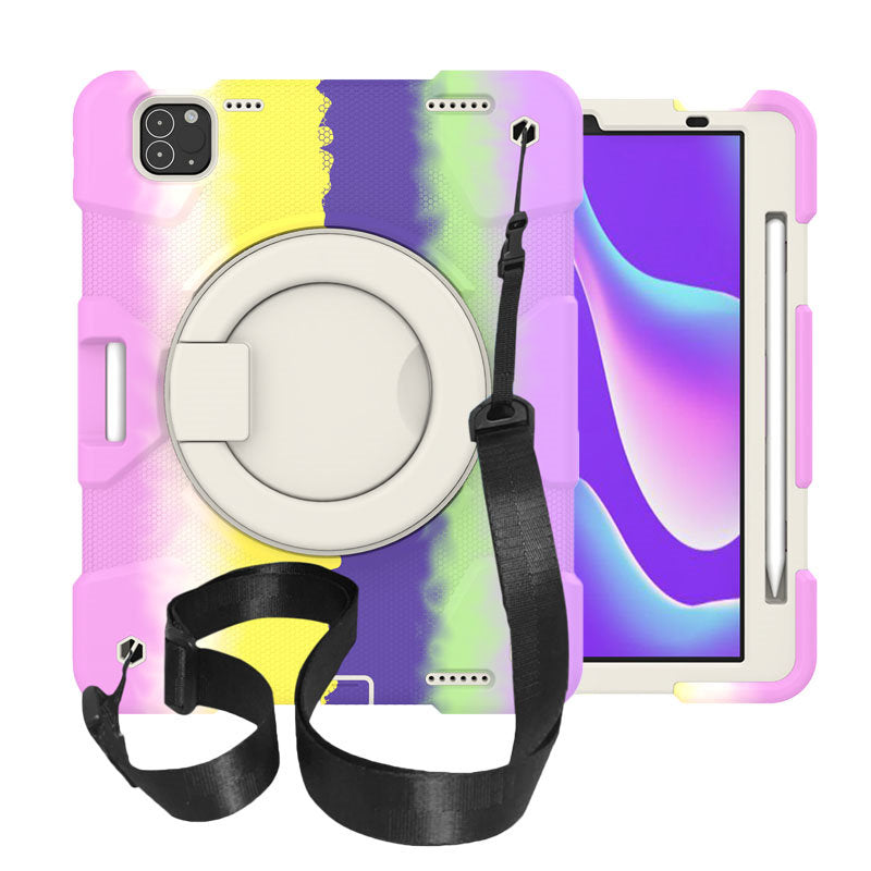 iPad Case For iPad Pro 11/Air 4 with 360¡ãSwivel Stand-Colorful Purple