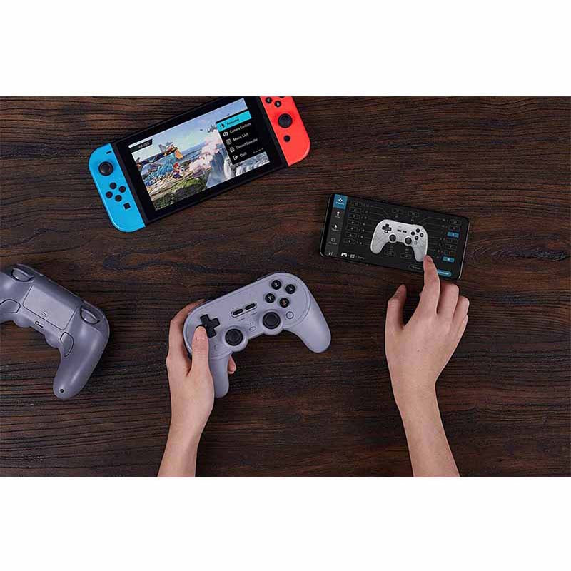 Bluetooth Controller Gamepad for Switch PC macOS Android-Grey