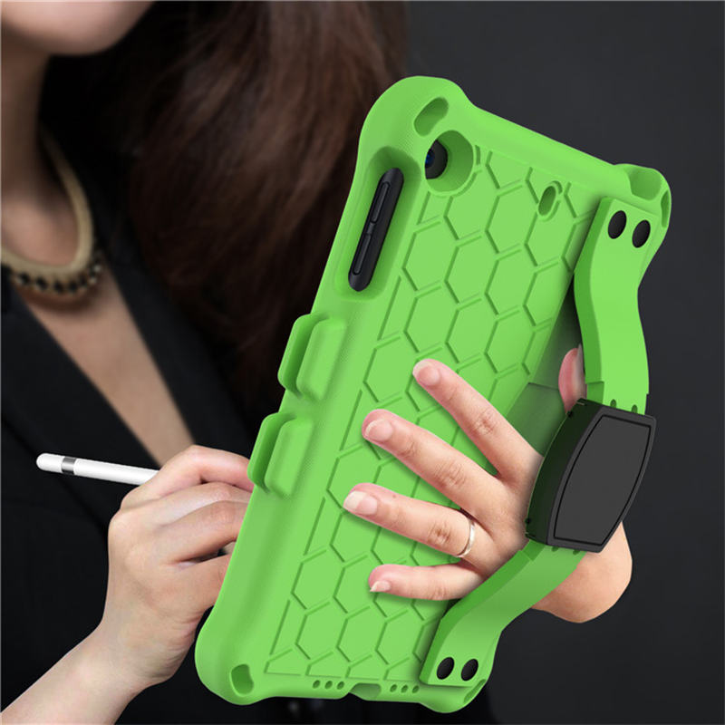 Hive iPad Case For iPad Mini 1/2/3/4/5 Durable Stand Cover With Shoulder Strap-GreenBlack