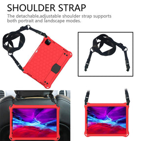 Hive iPad Case For iPad Pro11/Air4/Air5 10.9 Durable Stand Cover With Shoulder Strap-RedBlack