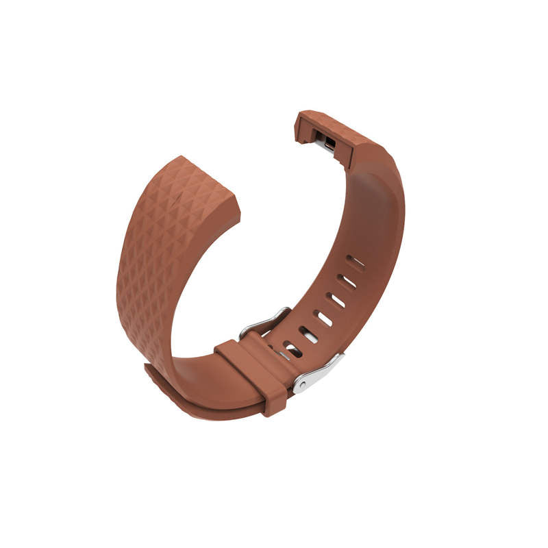 Silicone Replacement Strap Wrist Accessories For Fitbit Charge 2 -Champagne
